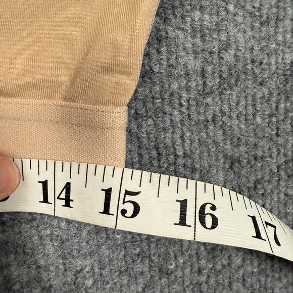 Tommie Copper Plus Sz 2XL Shoulder Support Sports Bra Nude with Front Zipper - Picture 8 of 9